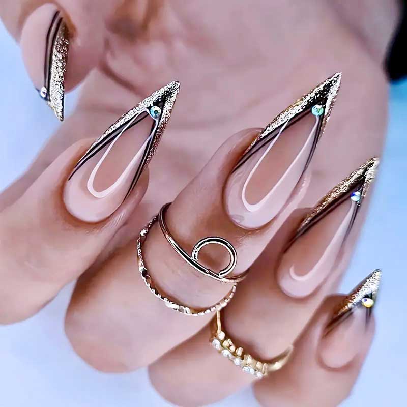 Builder Gel on Natural Nails withTips Full Set